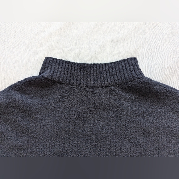 Lululemon Brushed Cotton Merino Blend Mockneck in True Navy - Picture 9 of 16